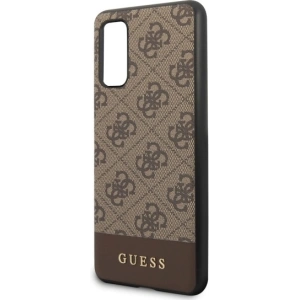 Wholesale Guess GUHCS62G4GLBR Samsung Galaxy S20 G980 brown hard case 4G Stripe Collection - GUE483BR - {ean13} - Hurt