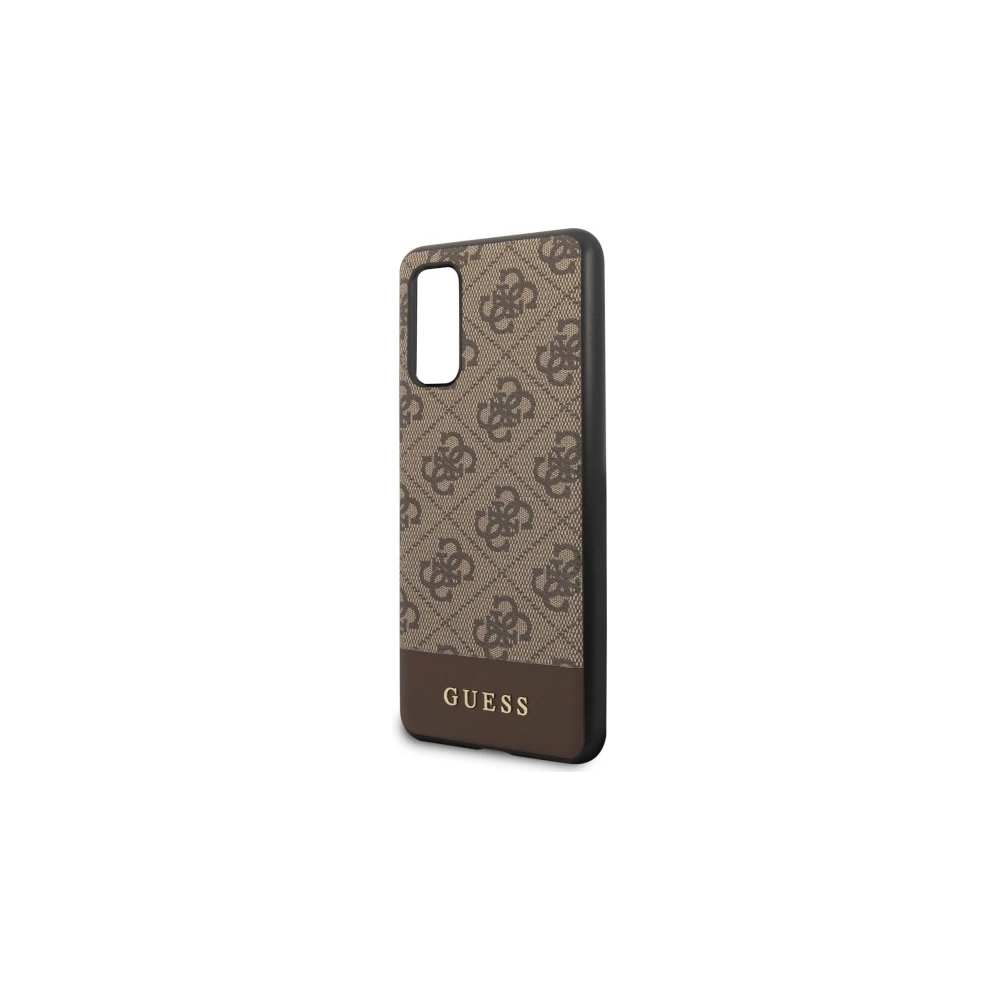 Hurtownia GSM - Etui Guess GUHCS62G4GLBR Samsung Galaxy S20 G980 brązowy/brown hard case 4G Stripe Collection - GUE483BR - {ean13} - Hurt