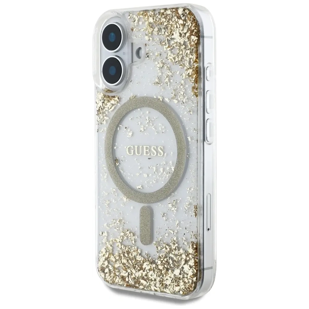 Hurtownia GSM - Guess HC gyanta alsó csillám Apple iPhone 16 MagSafe arany - GUE4334 - {ean13} - Hurt