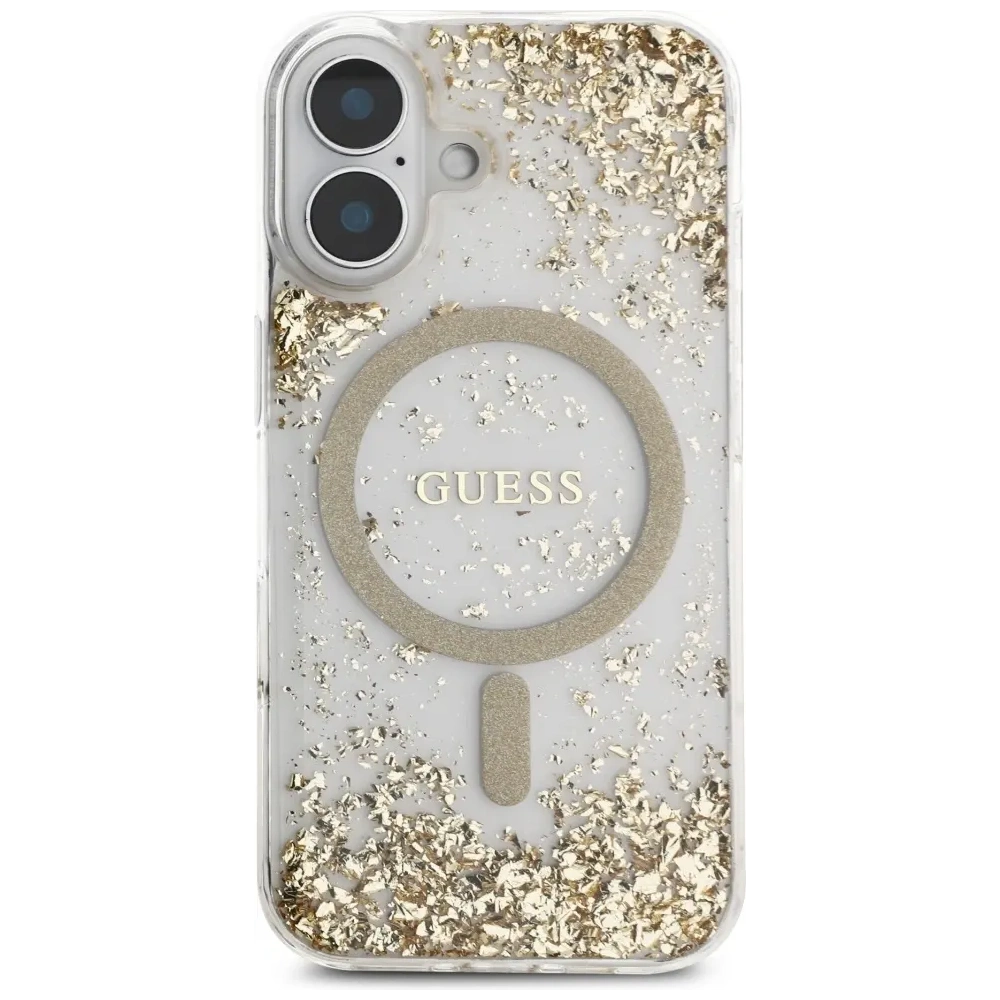 Hurtownia GSM - Guess HC gyanta alsó csillám Apple iPhone 16 MagSafe arany - GUE4334 - {ean13} - Hurt