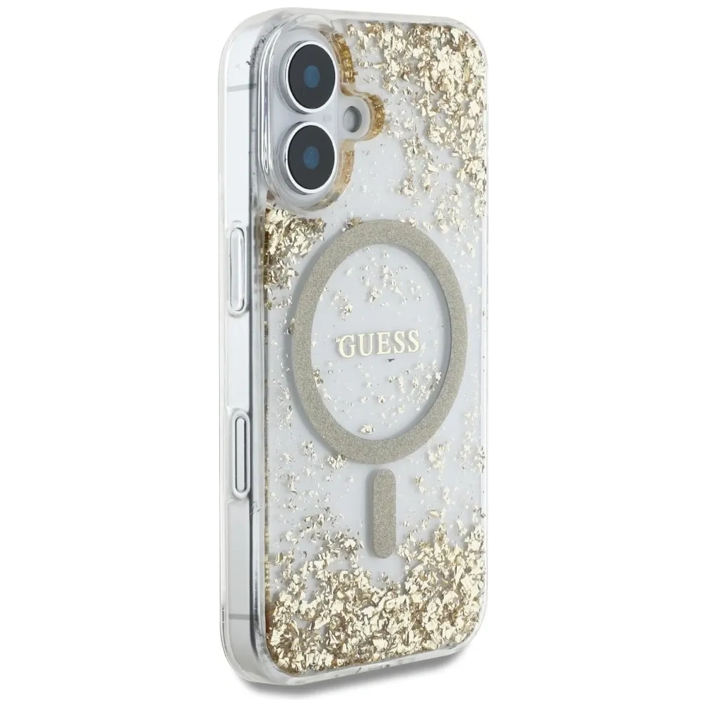 Hurtownia GSM - Guess HC gyanta alsó csillám Apple iPhone 16 MagSafe arany - GUE4334 - {ean13} - Hurt