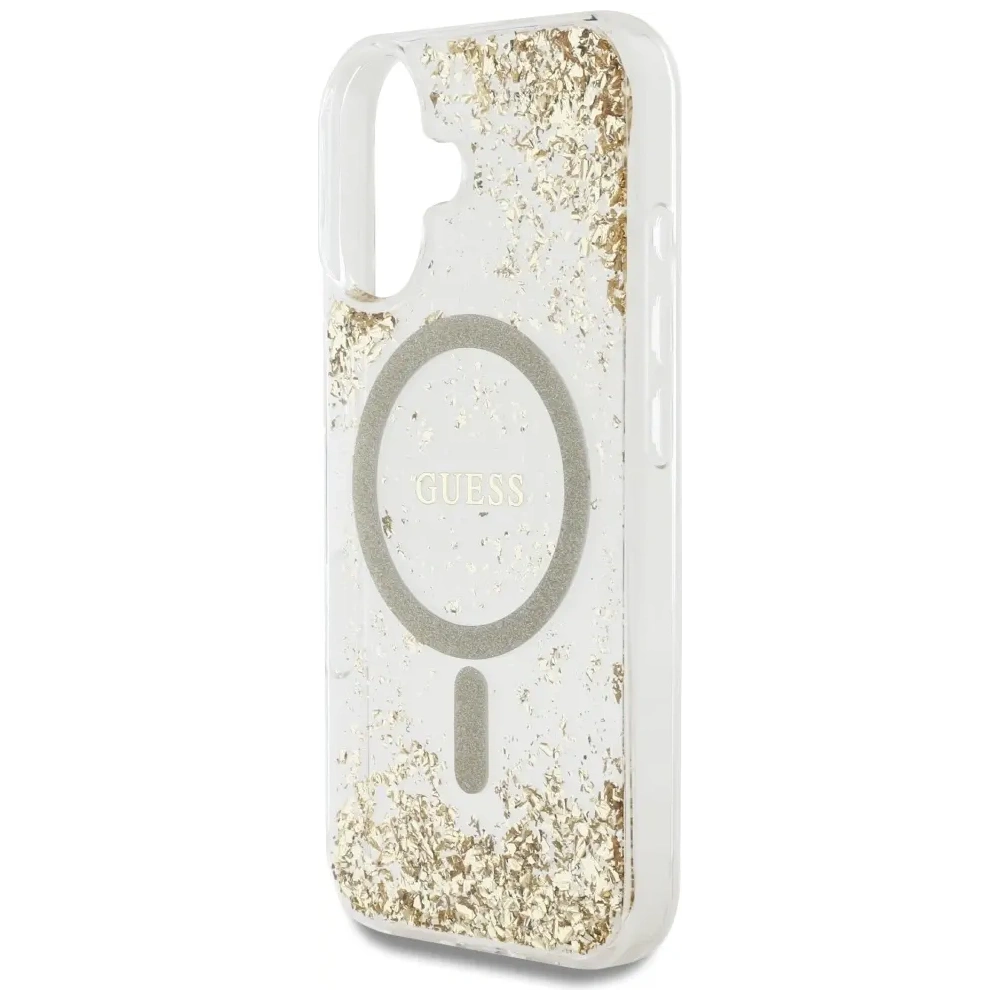 Hurtownia GSM - Guess HC gyanta alsó csillám Apple iPhone 16 MagSafe arany - GUE4334 - {ean13} - Hurt
