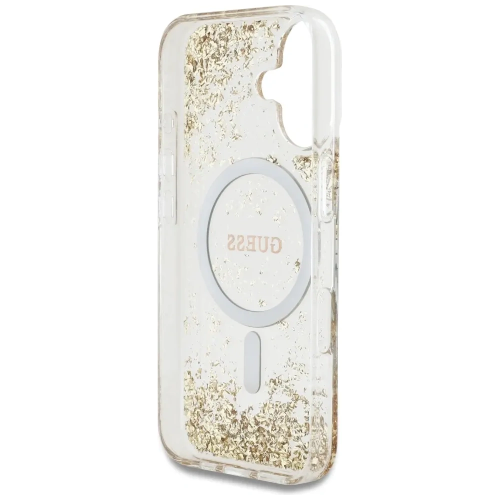 Hurtownia GSM - Guess HC gyanta alsó csillám Apple iPhone 16 MagSafe arany - GUE4334 - {ean13} - Hurt