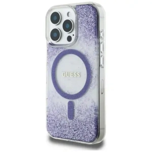 Hurtownia GSM - Etui Guess HC Resin Bottom Glitter do Apple iPhone 16 Pro MagSafe fialová - GUE4335 - {ean13} - Hurt