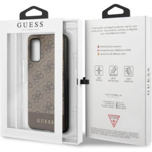 Wholesale Guess GUHCS62G4GLBR Samsung Galaxy S20 G980 brown hard case 4G Stripe Collection - GUE483BR - {ean13} - Hurt