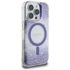 Hurtownia GSM - Etui Guess HC Resin Bottom Glitter do Apple iPhone 16 Pro MagSafe fialová - GUE4335 - {ean13} - Hurt