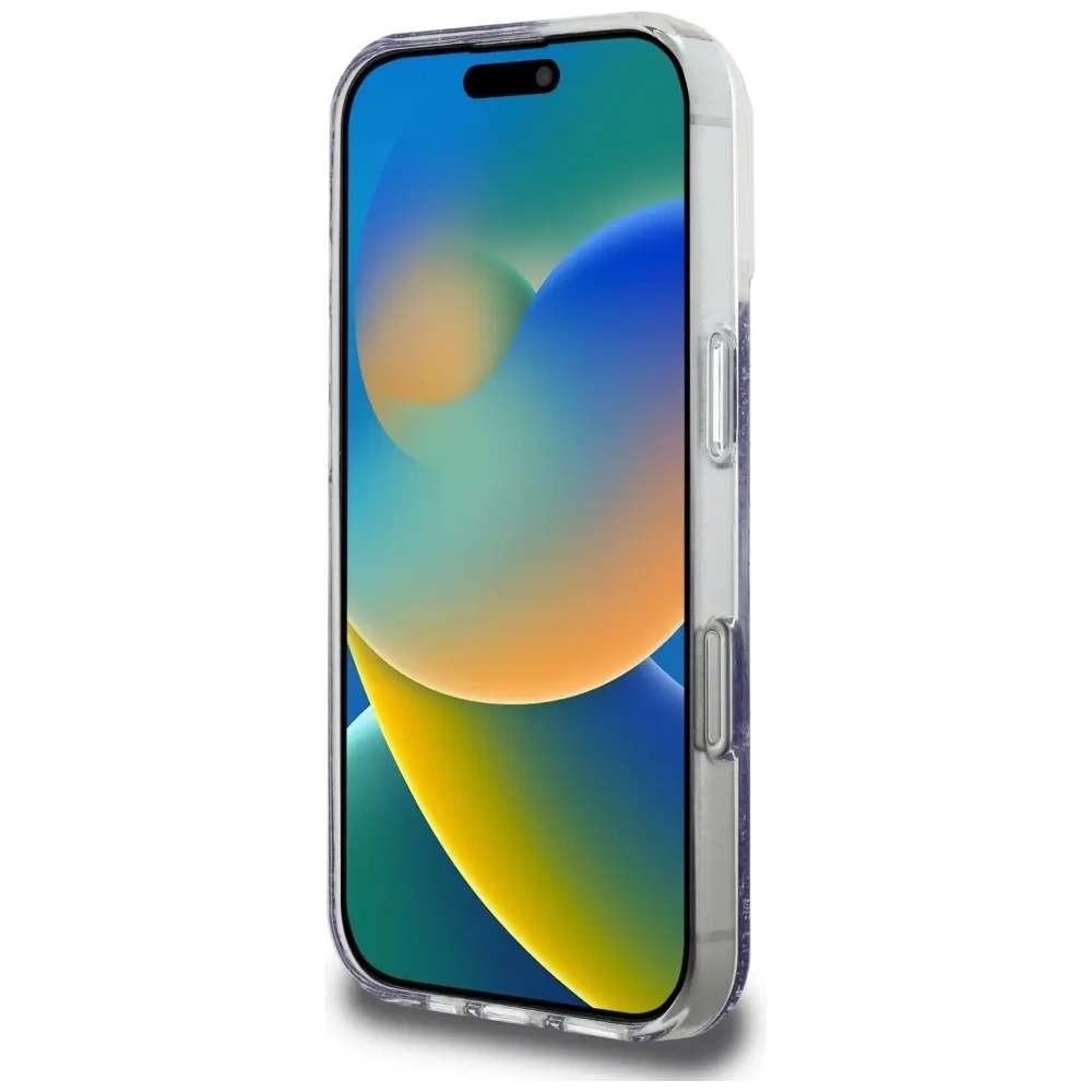 Hurtownia GSM - Guess HC Harz Boden Glitzer Apple iPhone 16 Pro MagSafe lila - GUE4335 - {ean13} - Hurt