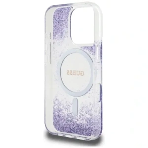 Hurtownia GSM - Etui Guess HC Resin Bottom Glitter do Apple iPhone 16 Pro MagSafe fialová - GUE4335 - {ean13} - Hurt