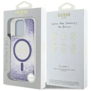 Hurtownia GSM - Etui Guess HC Resin Bottom Glitter do Apple iPhone 16 Pro MagSafe fialová - GUE4335 - {ean13} - Hurt