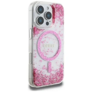 Hurtownia GSM - Etui Guess HC Resin Bottom Glitter do Apple iPhone 16 Pro MagSafe růžové - GUE4336 - {ean13} - Hurt