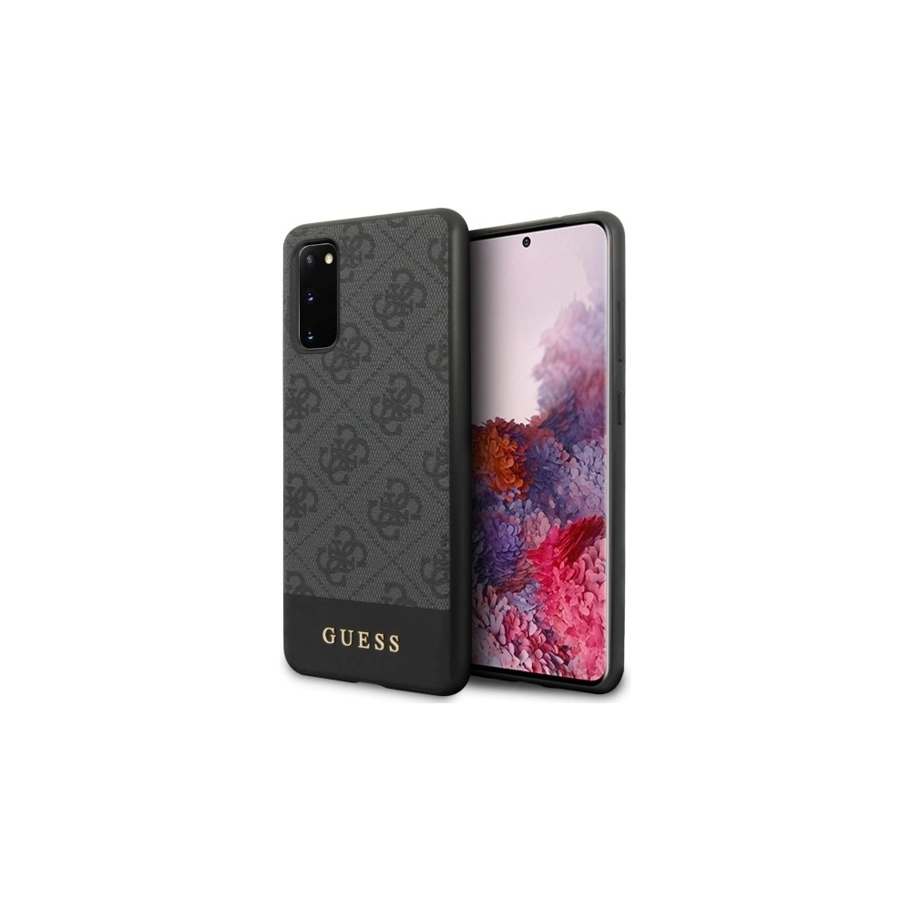 Hurtownia GSM - Etui Guess GUHCS62G4GLGR Samsung Galaxy S20 G980 szary/grey hard case 4G Stripe Collection - GUE484GRY - {ean13} - Hurt