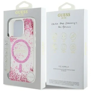 Hurtownia GSM - Etui Guess HC Resin Bottom Glitter do Apple iPhone 16 Pro MagSafe růžové - GUE4336 - {ean13} - Hurt