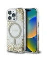 Guess HC Resin Bottom Glitter Apple iPhone 16 Pro MagSafe gold