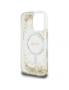 Wholesale Guess HC Resin Bottom Glitter Apple iPhone 16 Pro MagSafe gold - GUE4337 - {ean13} - Hurt