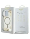 Wholesale Guess HC Resin Bottom Glitter Apple iPhone 16 Pro MagSafe gold - GUE4337 - {ean13} - Hurt