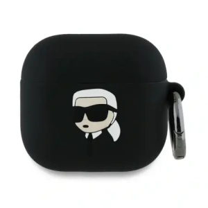 Hurtownia GSM - Karl Lagerfeld KLA4RUNIKK Apple AirPods 4 Hülle Silikon Karl Kopf 3D schwarz - KLD21929 - {ean13} - Hurt