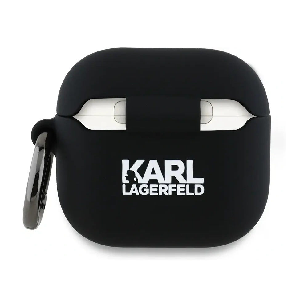 Hurtownia GSM - Etui Karl Lagerfeld KLA4RUNIKK Apple AirPods 4 cover Silicone Karl Head 3D czarny/black - KLD21929 - {ean13} - Hurt