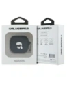 Hurtownia GSM - Etui Karl Lagerfeld KLA4RUNIKK Apple AirPods 4 cover Silicone Karl Head 3D czarny/black - KLD21929 - {ean13} - Hurt