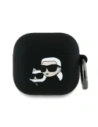 Hurtownia GSM - Karl Lagerfeld KLA4RUNKCHK Apple AirPods 4 Hülle Silikon Karl&Chaupette Kopf 3D schwarz - KLD21930 - {ean13} - Hurt