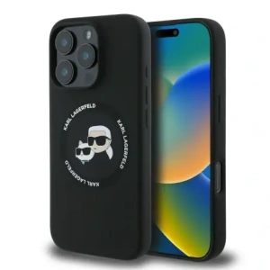 Hurtownia GSM - Etui Karl Lagerfeld KLHMP16LSKCHTCK Apple iPhone 16 Pro hardcase silikonový Karl&Choupette Heads MagSafe černý/black - KLD21931 - {ean13} - Hurt