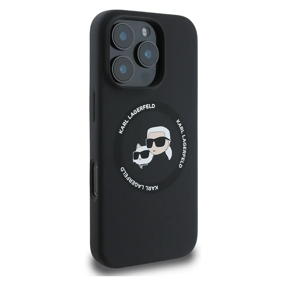 Hurtownia GSM - Etui Karl Lagerfeld KLHMP16LSKCHTCK Apple iPhone 16 Pro hardcase silikonový Karl&Choupette Heads MagSafe černý/black - KLD21931 - {ean13} - Hurt