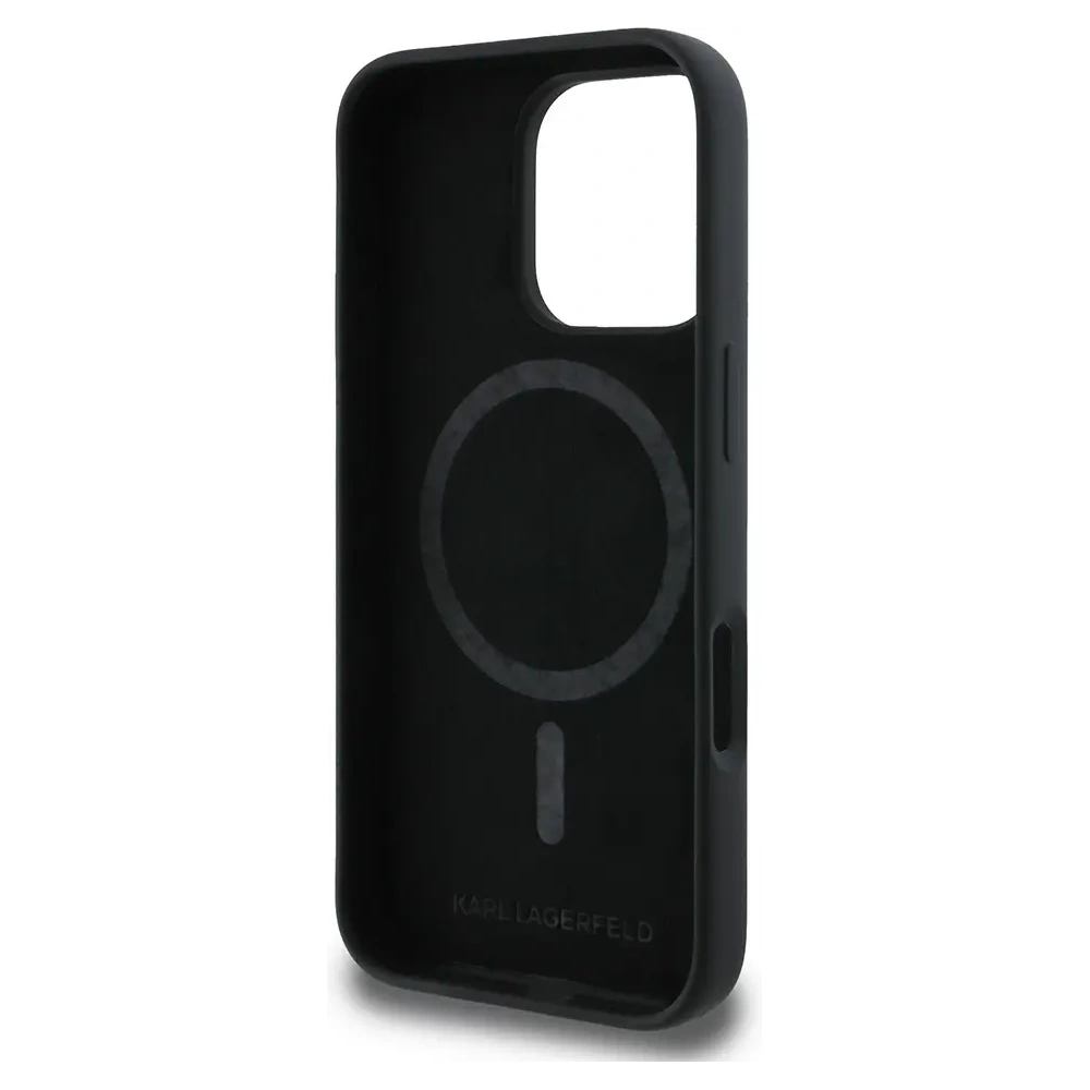 Hurtownia GSM - Etui Karl Lagerfeld KLHMP16LSKCHTCK Apple iPhone 16 Pro hardcase silikonový Karl&Choupette Heads MagSafe černý/black - KLD21931 - {ean13} - Hurt