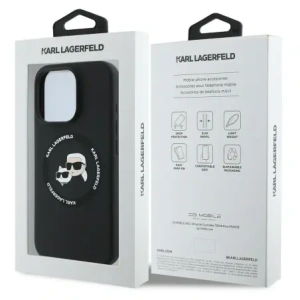 Hurtownia GSM - Etui Karl Lagerfeld KLHMP16LSKCHTCK Apple iPhone 16 Pro hardcase silikonový Karl&Choupette Heads MagSafe černý/black - KLD21931 - {ean13} - Hurt