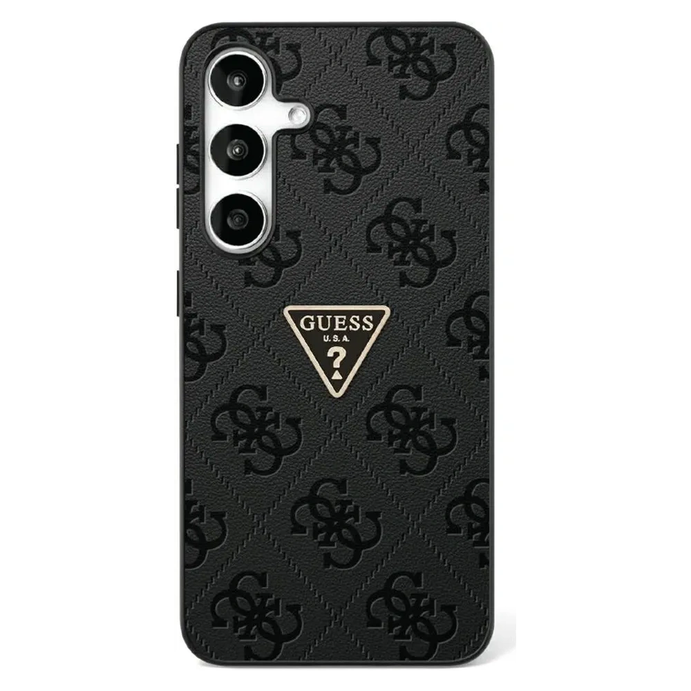 Hurtownia GSM - Guess Hot Stamp 4G Muster Dreieck Metall Logo Samsung Galaxy S25 schwarz - GUE4341 - {ean13} - Hurt