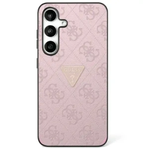 Hurtownia GSM - Guess Hot Stamp 4G Muster Dreieck Metall Logo Samsung Galaxy S25 pink - GUE4342 - {ean13} - Hurt