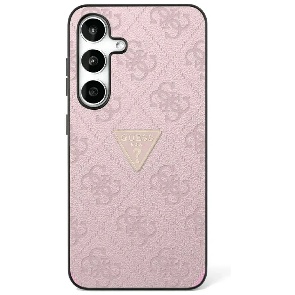Hurtownia GSM - Guess Hot Stamp 4G Muster Dreieck Metall Logo Samsung Galaxy S25 pink - GUE4342 - {ean13} - Hurt