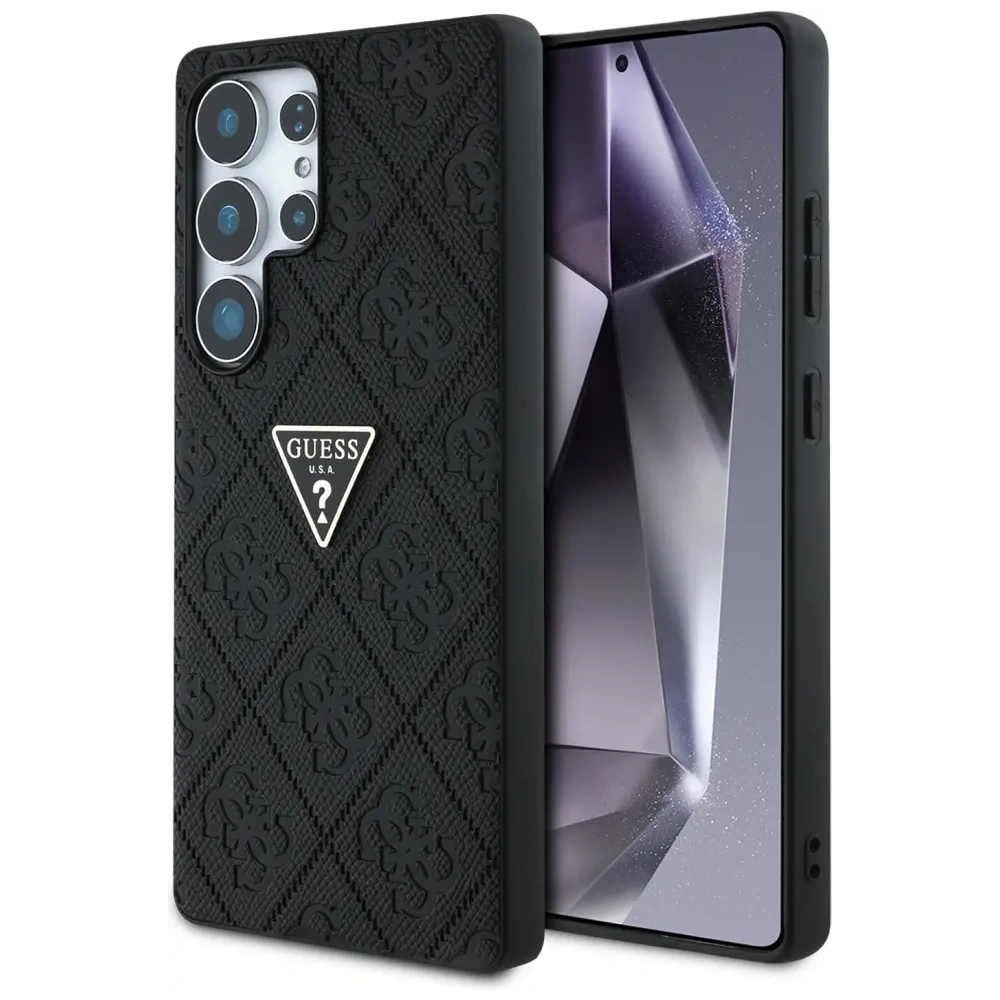 Hurtownia GSM - Etui Guess Hot Stamp 4G Pattern Triangle Metal Logo do Samsung Galaxy S25 Ultra czarny - GUE4343 - {ean13} - Hurt