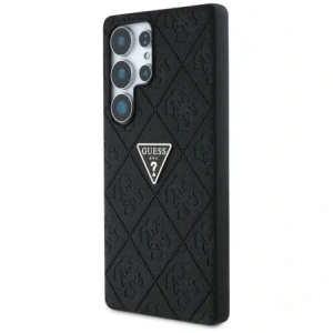 Hurtownia GSM - Guess Hot Stamp 4G Muster Dreieck Metall Logo Samsung Galaxy S25 Ultra schwarz - GUE4343 - {ean13} - Hurt