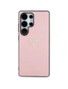 Wholesale Guess Hot Stamp 4G Pattern Triangle Metal Logo Samsung Galaxy S25 Ultra pink - GUE4344 - {ean13} - Hurt