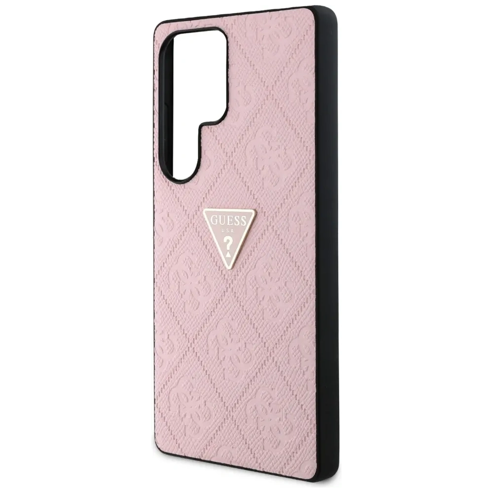 Wholesale Guess Hot Stamp 4G Pattern Triangle Metal Logo Samsung Galaxy S25 Ultra pink - GUE4344 - {ean13} - Hurt