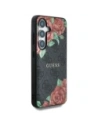 Hurtownia GSM - Guess Leder 4G Blumen Druck Metall Klassisches Logo MagSafe Samsung Galaxy S25 schwarz - GUE4345 - {ean13} - Hurt
