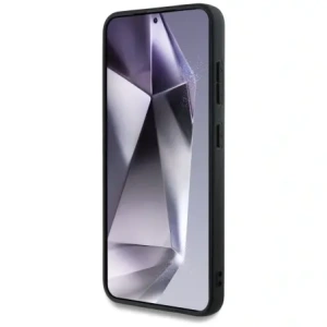 Hurtownia GSM - Guess Piele 4G Imprimare cu Flori Logo Metalic Clasic MagSafe Samsung Galaxy S25 negru - GUE4345 - {ean13} - Hurt