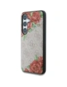 Wholesale Guess Leather 4G Flowers Print Metal Classic Logo MagSafe Samsung Galaxy S25 pink - GUE4346 - {ean13} - Hurt