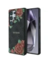Wholesale Guess Leather 4G Flowers Print Metal Classic Logo MagSafe Samsung Galaxy S25 Ultra black - GUE4347 - {ean13} - Hurt