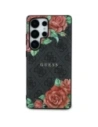 Wholesale Guess Leather 4G Flowers Print Metal Classic Logo MagSafe Samsung Galaxy S25 Ultra black - GUE4347 - {ean13} - Hurt
