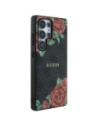 Wholesale Guess Leather 4G Flowers Print Metal Classic Logo MagSafe Samsung Galaxy S25 Ultra black - GUE4347 - {ean13} - Hurt