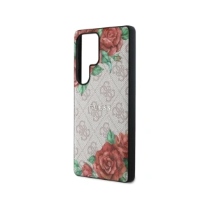 Hurtownia GSM - Guess Leder 4G Blumenprint Metall Klassisches Logo MagSafe Samsung Galaxy S25 Ultra pink - 3666339449292 - {ean13} - Hurt