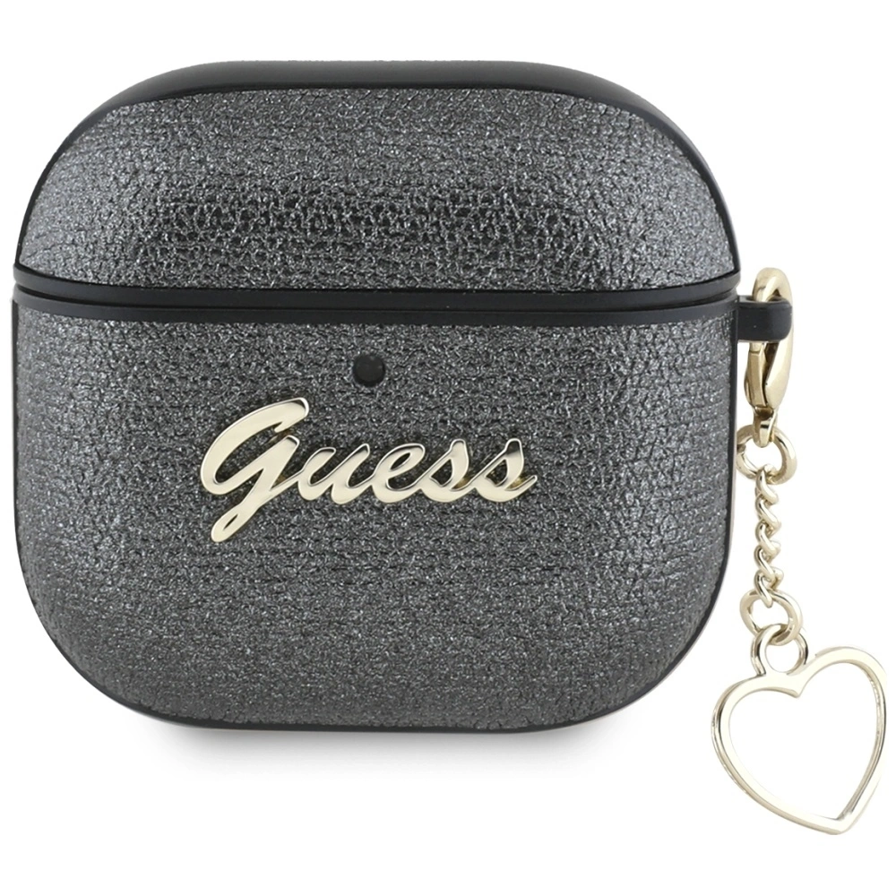 Hurtownia GSM - Guess Metallic Script Charm Apple AirPods 4 schwarz - 3666339452032 - {ean13} - Hurt