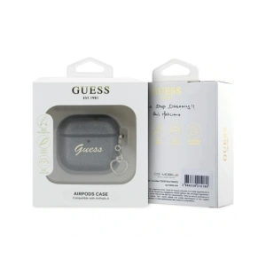 Hurtownia GSM - Guess Metallic Script Charm Apple AirPods 4 schwarz - 3666339452032 - {ean13} - Hurt
