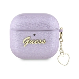 Hurtownia GSM - Etui Guess Metallic Script Charm do Apple AirPods 4 fialové - 3666339452063 - {ean13} - Hurt