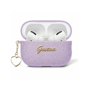 Hurtownia GSM - Etui Guess Metallic Script Charm do Apple AirPods 4 fialové - 3666339452063 - {ean13} - Hurt