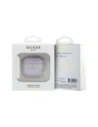 Wholesale Guess Metallic Script Charm Apple AirPods 4 purple - 3666339452063 - {ean13} - Hurt