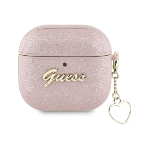Hurtownia GSM - Etui Guess Metallic Script Charm do Apple AirPods 4 różowy - 3666339452049 - {ean13} - Hurt