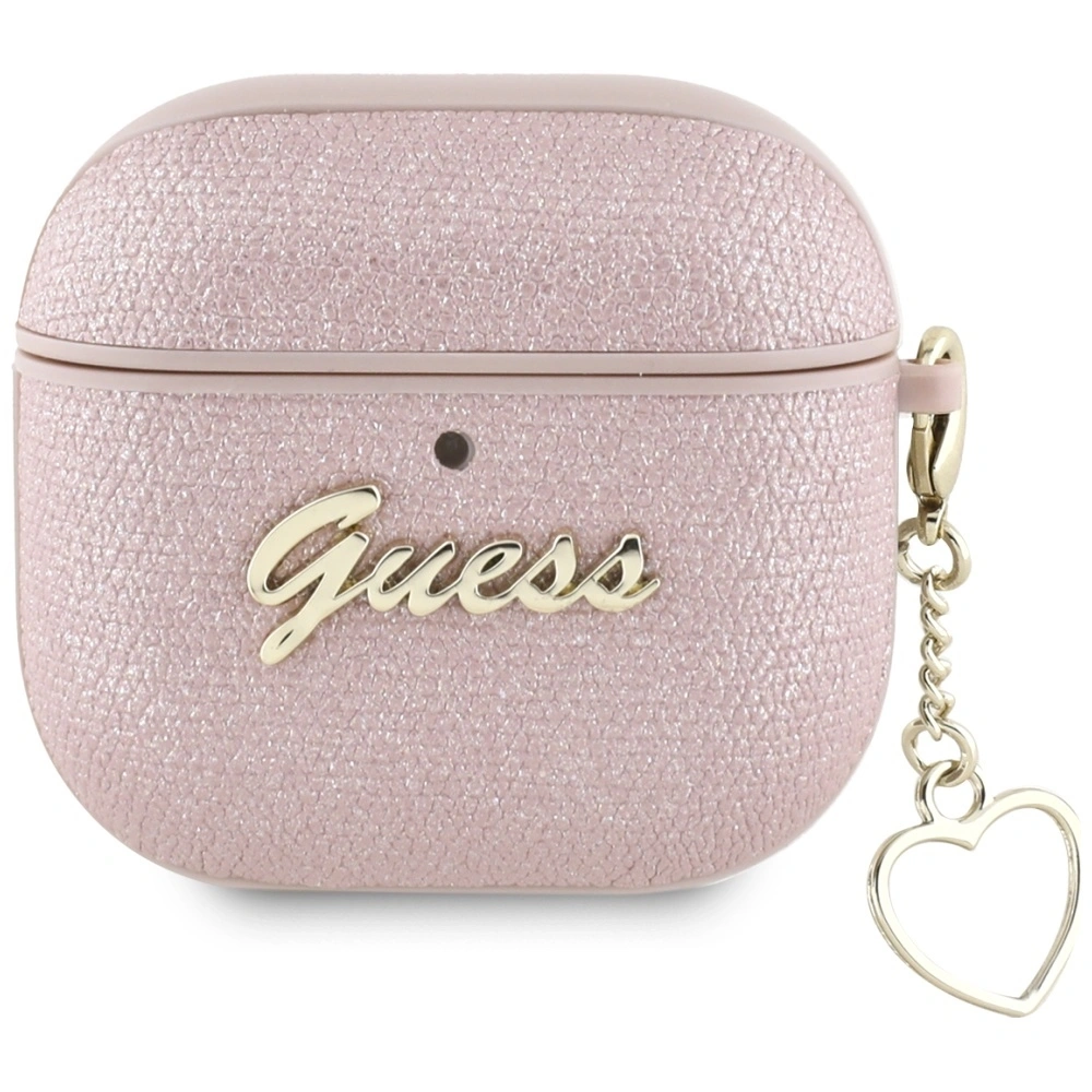 Hurtownia GSM - Guess Charm Script Metalic Apple AirPods 4 roz - 3666339452049 - {ean13} - Hurt