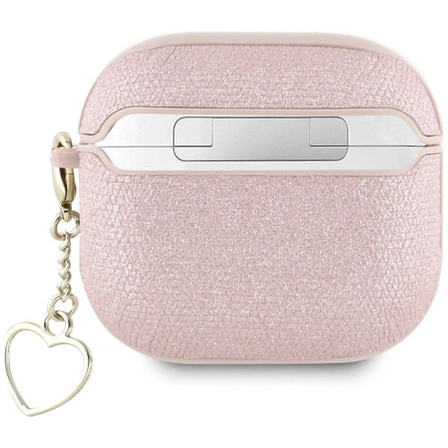 Etui Guess Metallic Script Charm do Apple AirPods 4 różowy