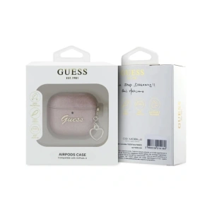 Hurtownia GSM - Etui Guess Metallic Script Charm do Apple AirPods 4 różowy - 3666339452049 - {ean13} - Hurt